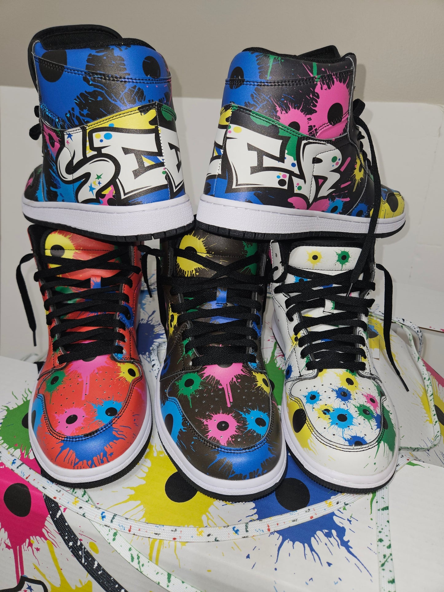 Red Graffiti Sneakers