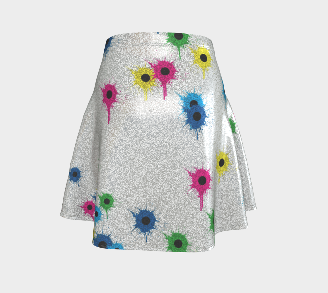 Flared Glitter Taking Shots Skirt
