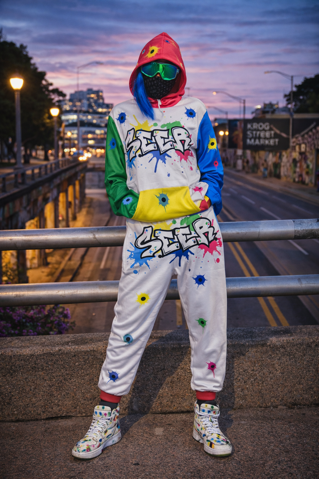 White Taking Shots Jumpsuit