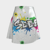 Flared Glitter Taking Shots Skirt