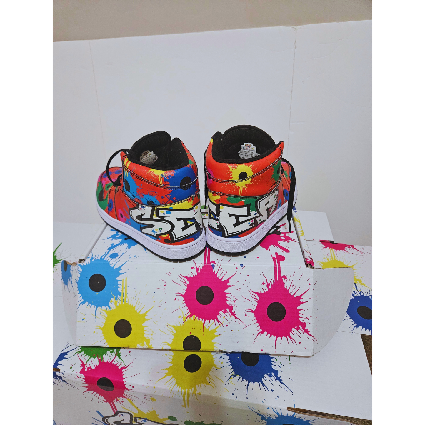 Red Graffiti Sneakers