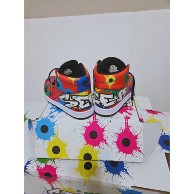 Red Graffiti Sneakers