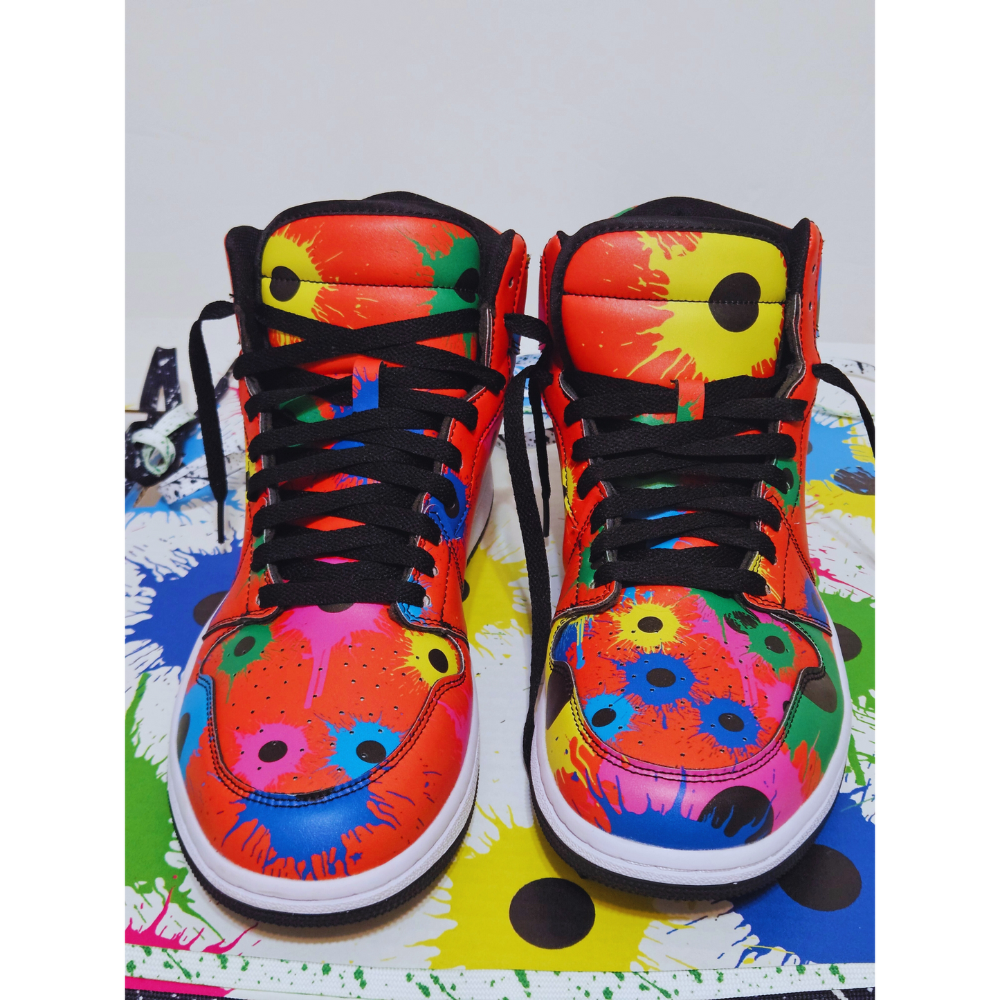 Red Graffiti Sneakers