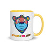 Who Pissed in your coffee!!! Mug with Color Inside